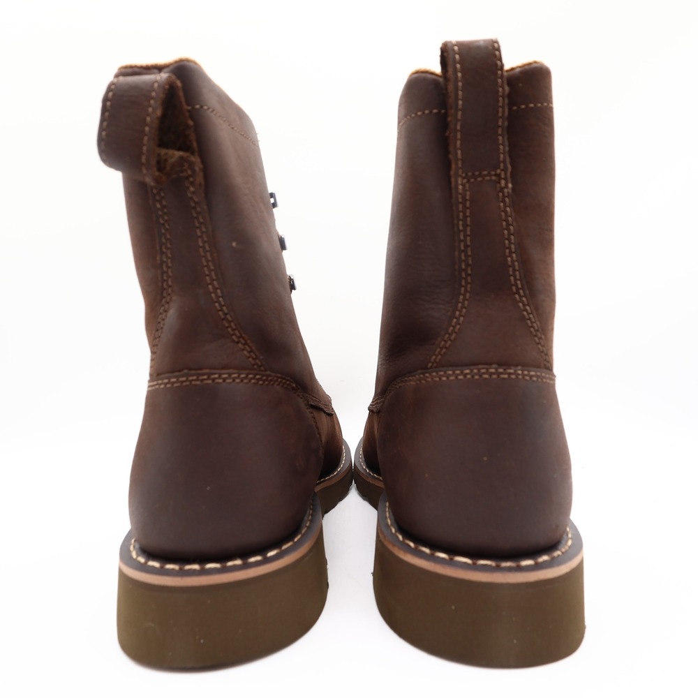 Carhartt Mens Modern Waterproof 8 Inch Wedge Work Boots Brown Leather 10.5 M NIB - Picture 11 of 16